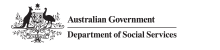Commonwealth logo - words: Australian Government Department of Social Security